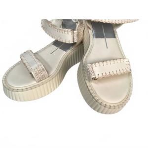 NEW MIRACLE MILES women's darcy platform sandals in white